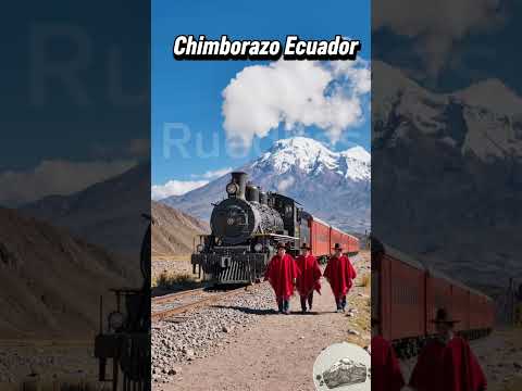 El Tren de los Andes bajo el majestuoso Chimborazo 🚂🇪🇨 #Ecuador#Shorts y #Ecuador