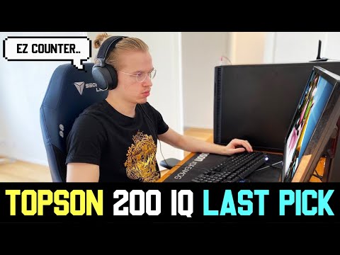 Topson 200 IQ Last Pick "SNIPER" vs INVOKER Mid DOTA 2