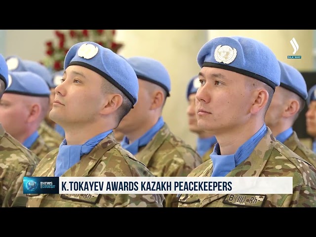 Kassym-Jomart Tokayev awards Kazakh peacekeepers