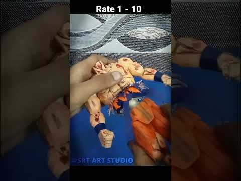 Goku Paper Action figure | Inspired by @Sculpturescrafts @PaperPatriot  #shorts #dragonball