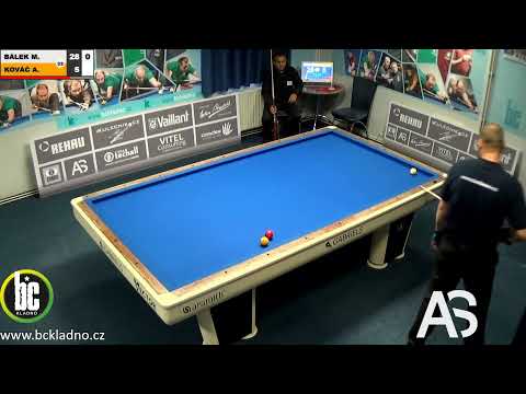 Czech  3-cushion D2 - 4th round Martin Bálek v Aladar Kováč