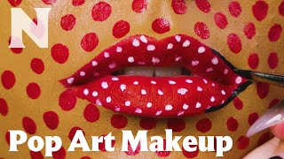 How to create pop art makeup inspired by Roy Lichtenstein