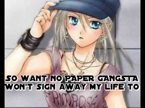 Paper Gangster - Nightcore (Lyrics)