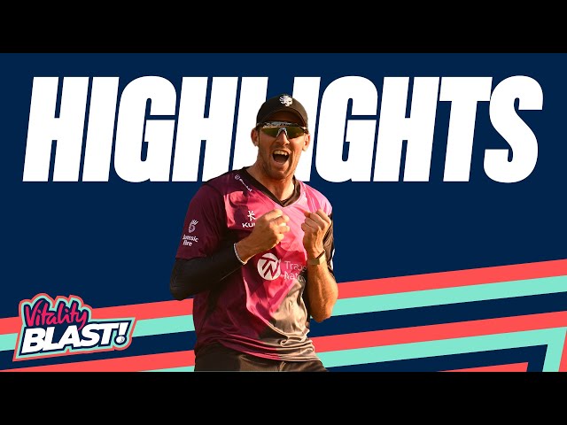 Overton Takes 3-8 and Banton Hits 40 | Somerset v Hampshire Hawks Highlights | Vitality Blast 2023