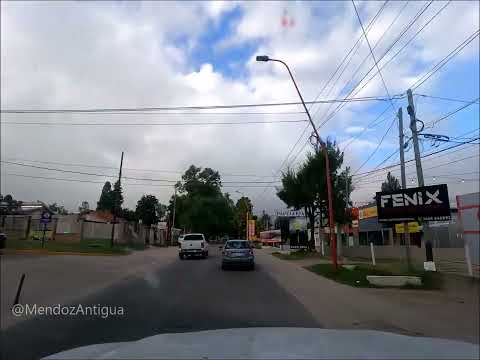 Tramo recorrido sobre la Avenida del Viento Chorrillero. Juana Koslay. San Luis. Argentina