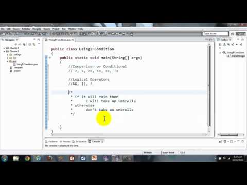 Java Tutorial Using If Condition Part 1