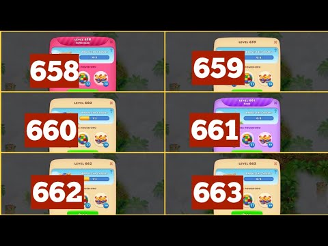 Township Colorful Puzzle Levels 658, 659, 660, 661, 662, 663