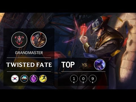 Twisted Fate Top vs Ryze - KR Grandmaster Patch 10.1