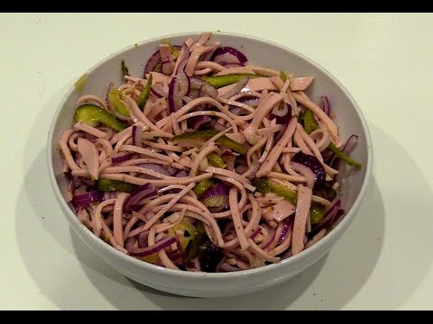 Wurstsalat Bayrisch Schritt für Schritt mit Rezept