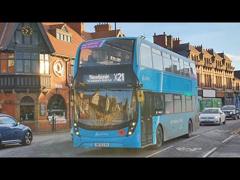 BRAND NEW: Route X18 | SK72CVX/7581 - Arriva Northumbria: ADL E40D/ADL Enviro 400MMC