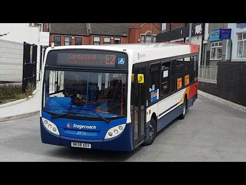 SEAMLESS JOURNEY: Route X20 | NK58AGV/39711 - Stagecoach North East: MAN 14.240LF/ADL Enviro 200