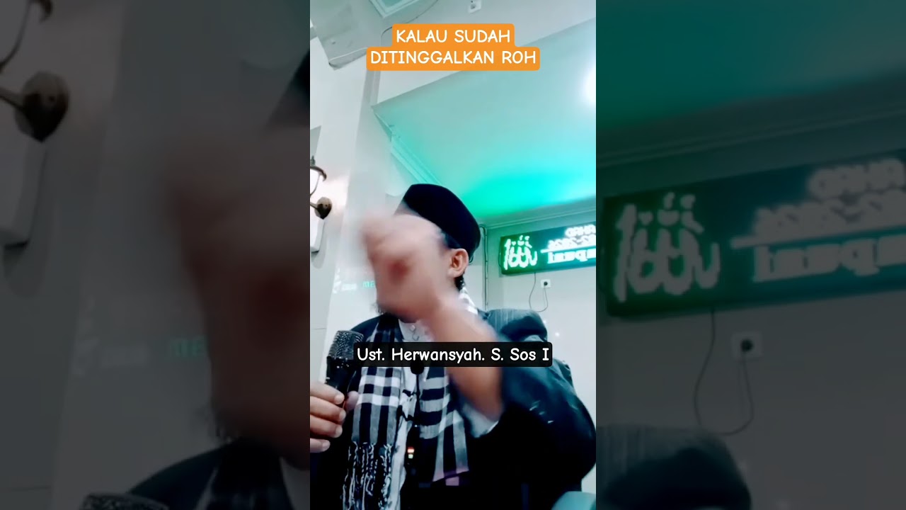 Tidak Bernilai diri ini kalau sudah jadi Mayat