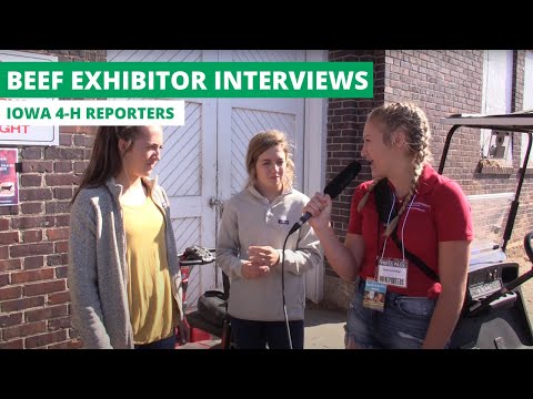 Beef Exhibitor Interviews | Iowa 4-H Reporters 2019