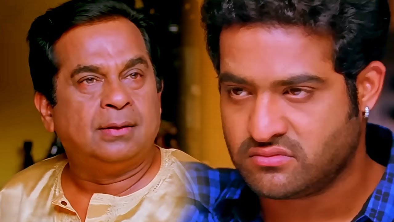 जूनियर एन.टी.आर ब्रह्मानंदम की पिटाई करता है | कॉमेडी ?