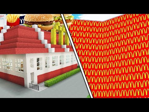 MINECRAFT 1V1V1V1 MCDONALDS LUCKY BLOCK WALLS! - MINECRAFT MODDED MINIGAME | JeromeASF