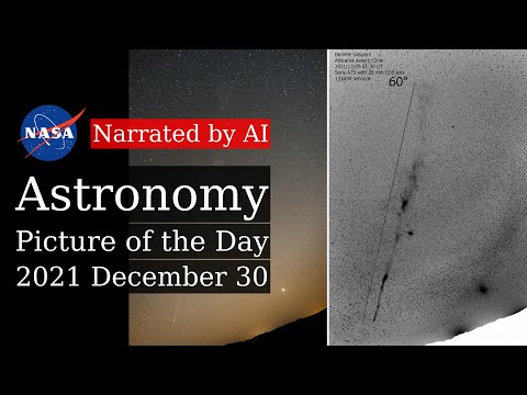 APOD: 2021-12-30 - The Further Tail of Comet Leonard (Narrated by Joanna)