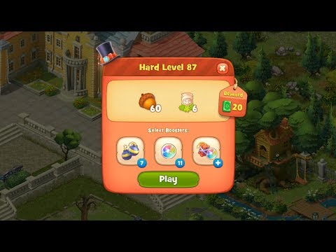 Gardenscapes Level 87 HD 1080p