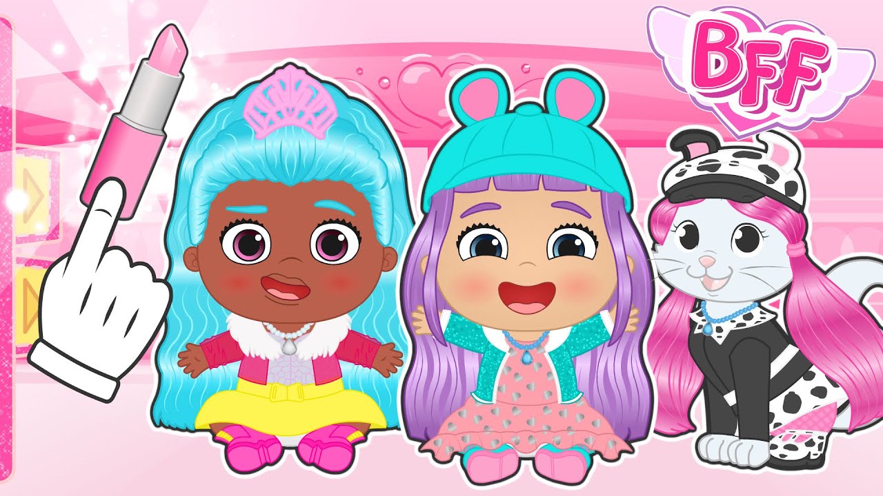 Lily, Luna, and Kira: Dressing Up as Best Friends Forever! 💄💅
