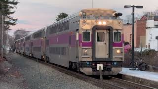 Evening Trains on the Needham Line 12/17/2025