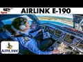 Airlink Embraer 190 Cockpit On Port Elizabeth To Johannesburg Route