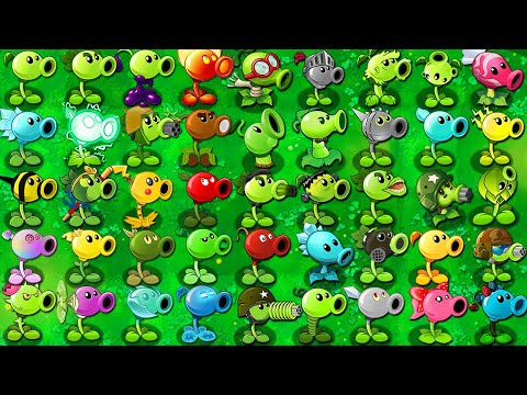 All PEA Plants Max Level Power-Up! vs Big Wave Beach Final Boss - Plants vs Zombies 2 (PVZ2)