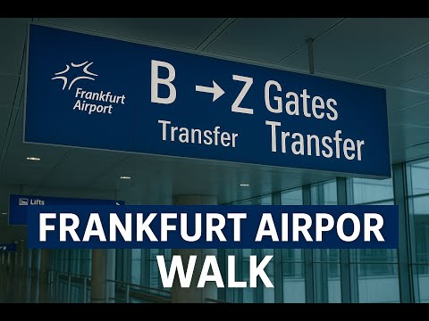How to Transfer at Frankfurt Airport | Walking from B Gates to Z Gates (Non-Schengen Connection)