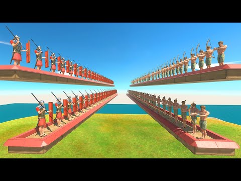 Massive 100 vs 100 Ranged Units Tournament - Animal Revolt Battle Simulator