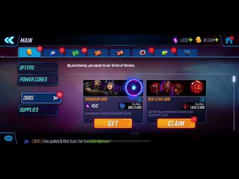 Marvel Strike Force 7 Red Stars for Red Guardian!!! OMG!!
