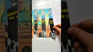 Creating My 3D Islamic Art Canvas🥹 #islam #muslim #quran#artshorts #shorts #paintingideas