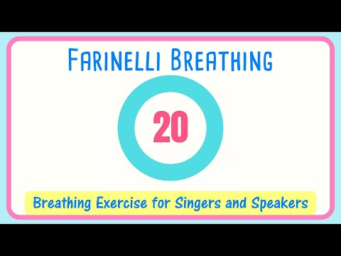 Farinelli Breathing Exercise for Singers | 20 Second | Breath Management