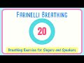 Farinelli Breathing Exercise For Singers 20 Second Breath Management
