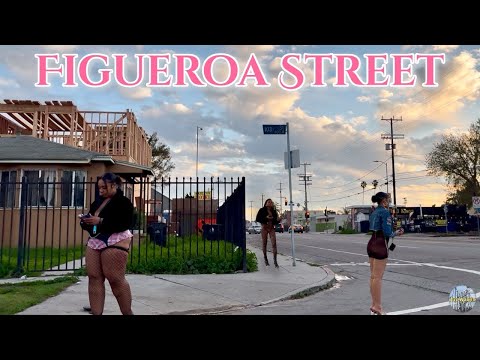 Figueroa in The Winter 🥶| Los Angeles, California 🇺🇸[4K]
