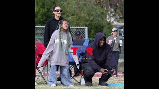 Kim Kardashian and Kanye West co-parenting skills at Saints soccer game