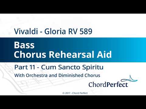 Vivaldi's Gloria Part 11 - Cum Sancto Spiritu - Bass Chorus Rehearsal Aid