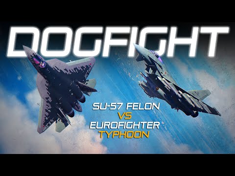 Su-57 Felon Vs Eurofighter Typhoon DOGFIGHT | Digital Combat Simulator | DCS |