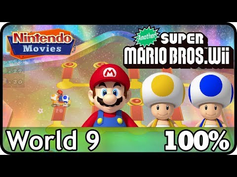 Another New Super Mario Bros. Wii - World 9 (100%, Multiplayer)