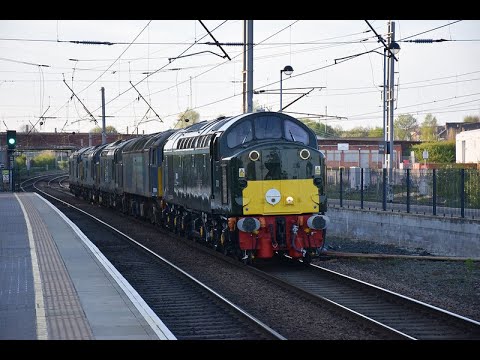 #185: LSL D213 passes WBQ with ex-DRS 57004, 37604, 37609 & 37603 (21/04/22)
