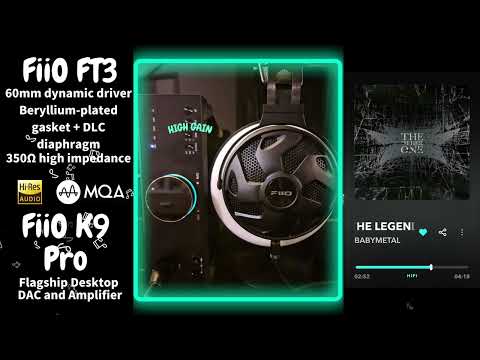 【Sound Demo】FiiO FT3 & FiiO K9 Pro ESS ♪"THE LEGEND"_BABYMETAL