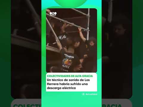 Colectividades de Alta Gracia: Un técnico de sonido habría sufrido una descarga eléctrcia
