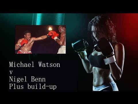 Michael Watson v Nigel Benn plus build-up and news interviews day after.  Boxing.