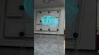 3D holographic video wall.9pcs 3D hologram fan video wall solution.#3dhologramfan #3dhologram
