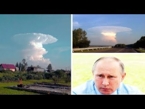 RAW Russia Nuclear like Halo mushroom cloud Blast UPDATE August 2019 accident ? Video