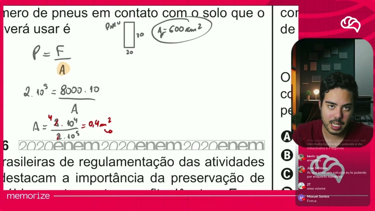 Resolução em Vídeo — Questão 105 ENEM 2020 PPL
