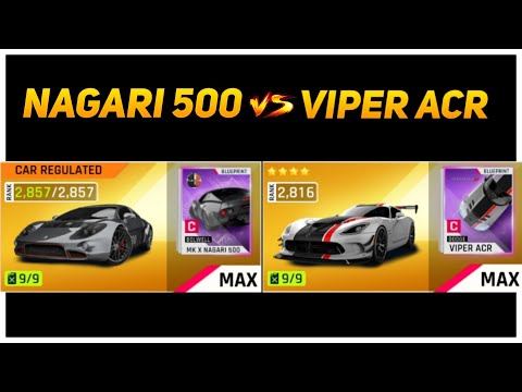 Thumbnail for Asphalt 9 BOLWELL MX K NAGARI 500 vs DODGE VIPER ACR by Bolwell