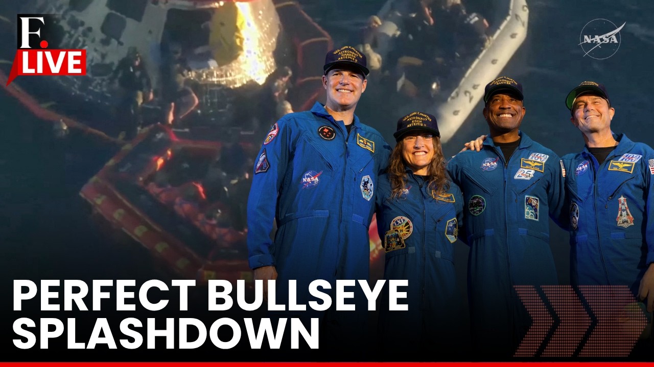 NASA Artemis Crew II Splashdown LIVE: Artemis II Crew Reuters to NASA Johnson Space Centre, Houston