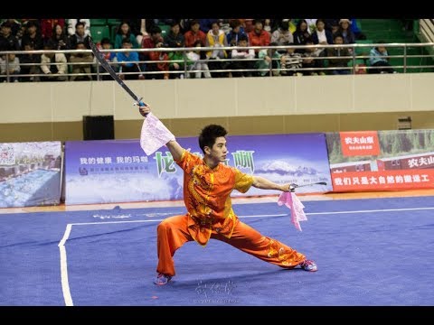 Men's Double Broadsword 男子双刀 第1名 甘肃队 常志昭 8.92分 gan su chang zhi zhao