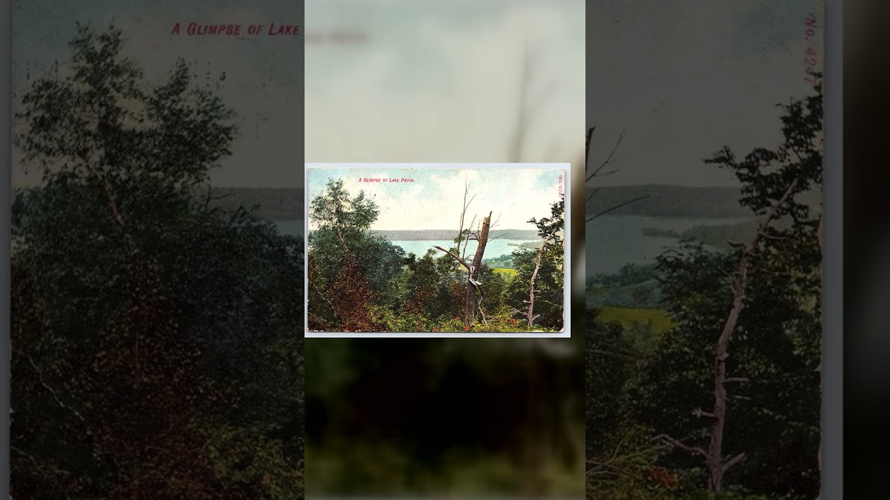 A Glimpse of Lake Pepin, Divided Back Postcard, Lake City, MN, 1908 Video