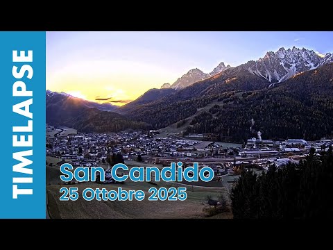 Alba su San Candido (BZ) - 25 Ottobre 2025 TimeLapse