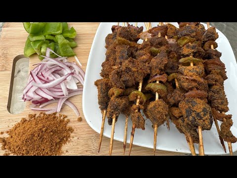 Oven Baked Beef Kebab | Ghana Style | Spicy and Delicious