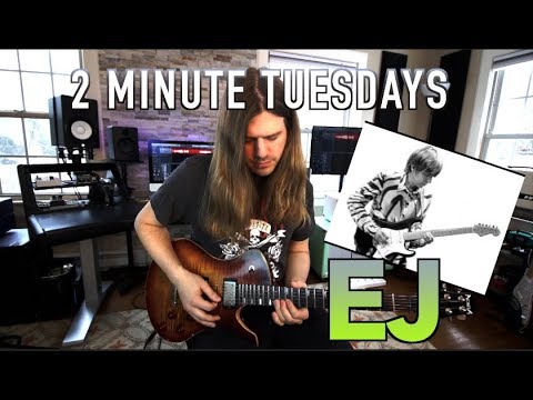 Eric Johnson Style Run - 2 Minute Tuesdays#3 ( With Tabs)